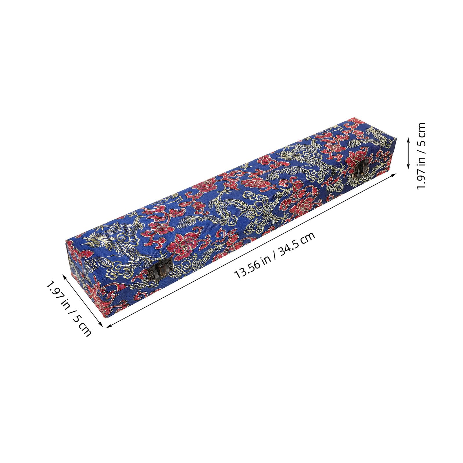 UKCOCO 5 Pezzi Scatola Regalo in Legno per Ventaglio Stile Ventaglio con Chiusura in Rame Custodia e Resistente Confezione