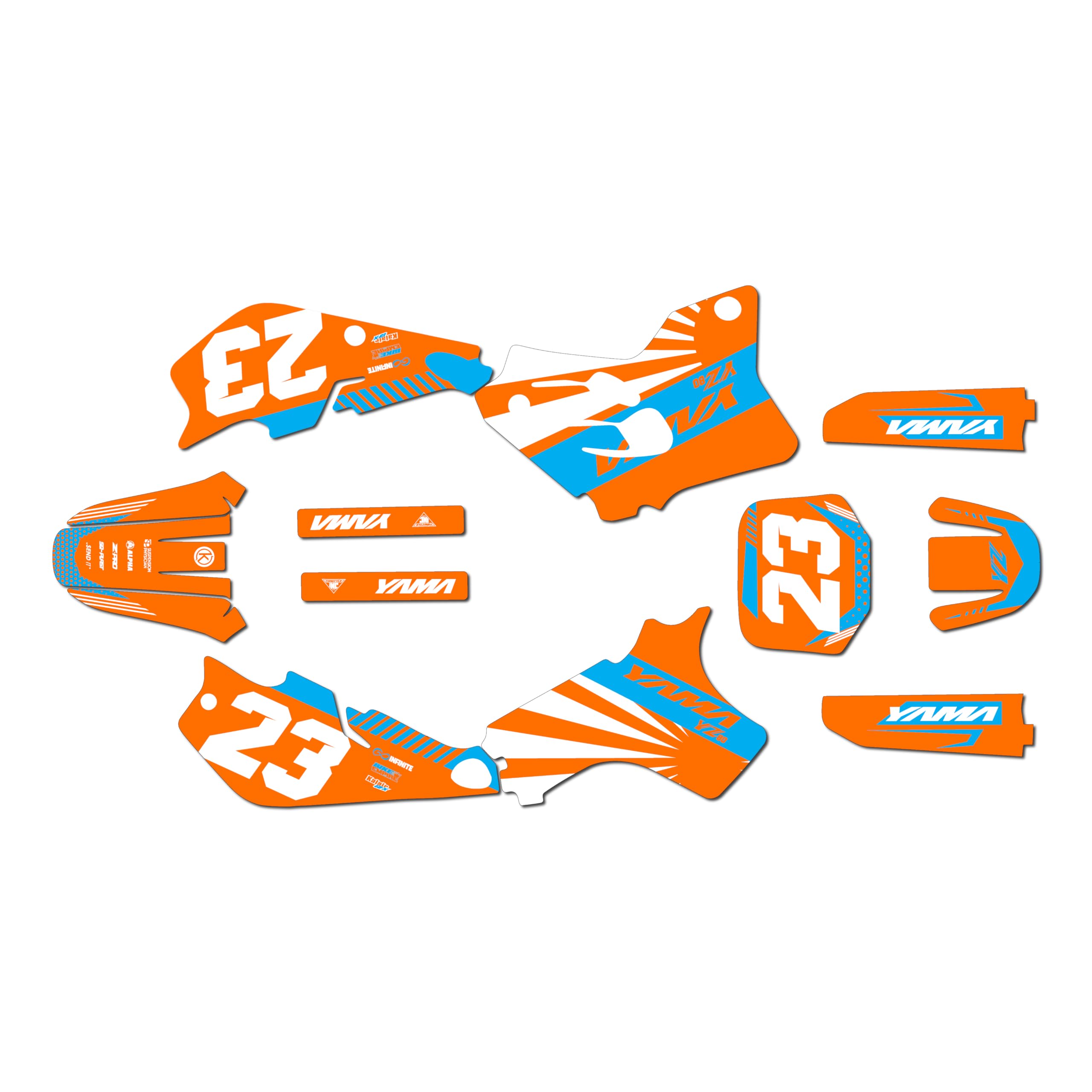 Amazon.com: Kalair GFX Graphics Kit for Yamaha YZ80 (1993-2001) FH
