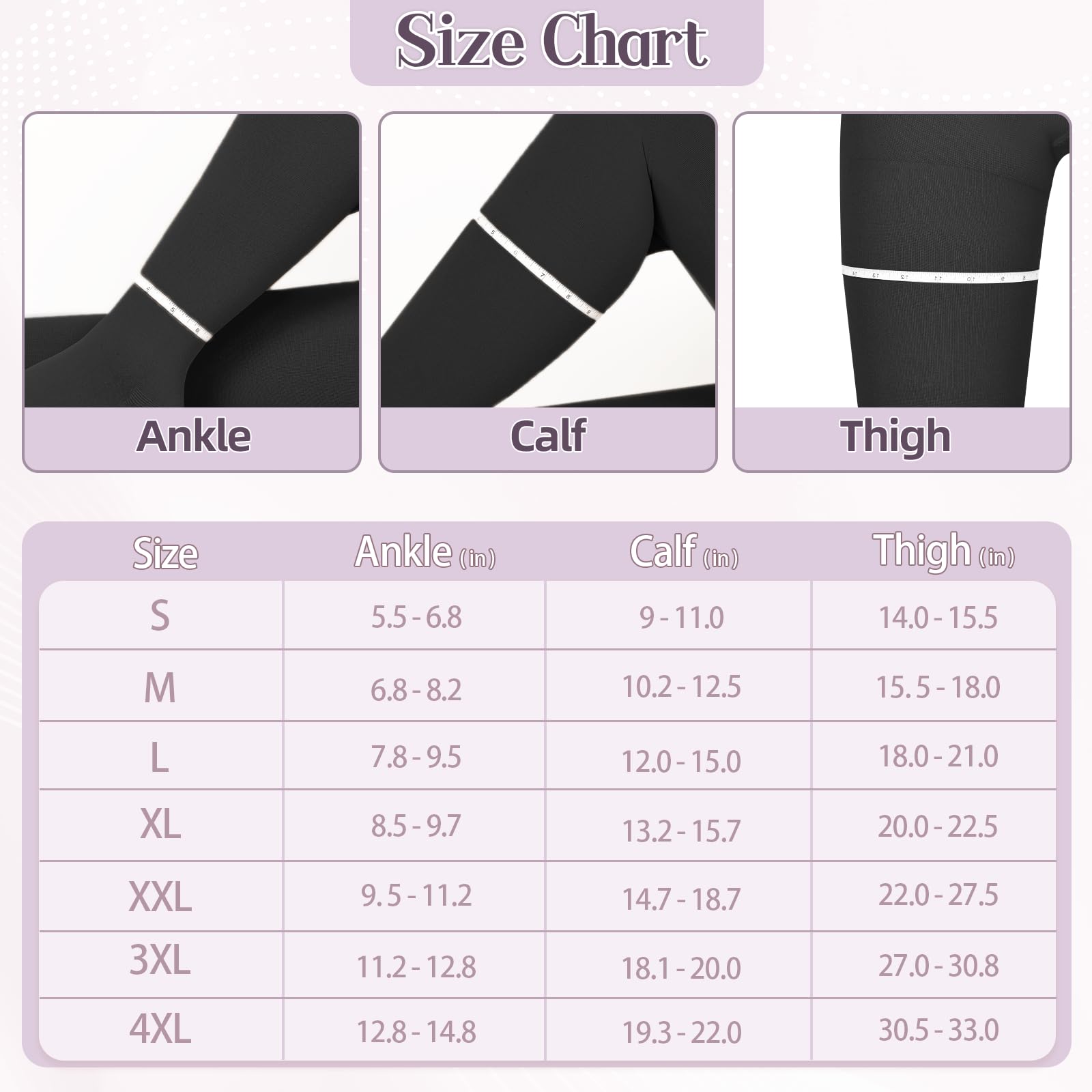 Collant a compressione medica da donna, 20-30 mmHg, calze a compressione graduate, classe 2, calze a compressione, leggings da donna per gravidanza, vene varicose, edema