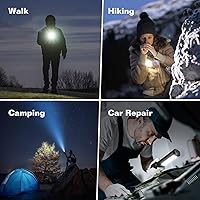 Vista 8 de 2 Pack LED Rechargeable Flashlight - 20000 Lumens Super Bright Tactical Flash Light, Compact & Waterproof, Long-Lasting Battery, Solar Flashlights