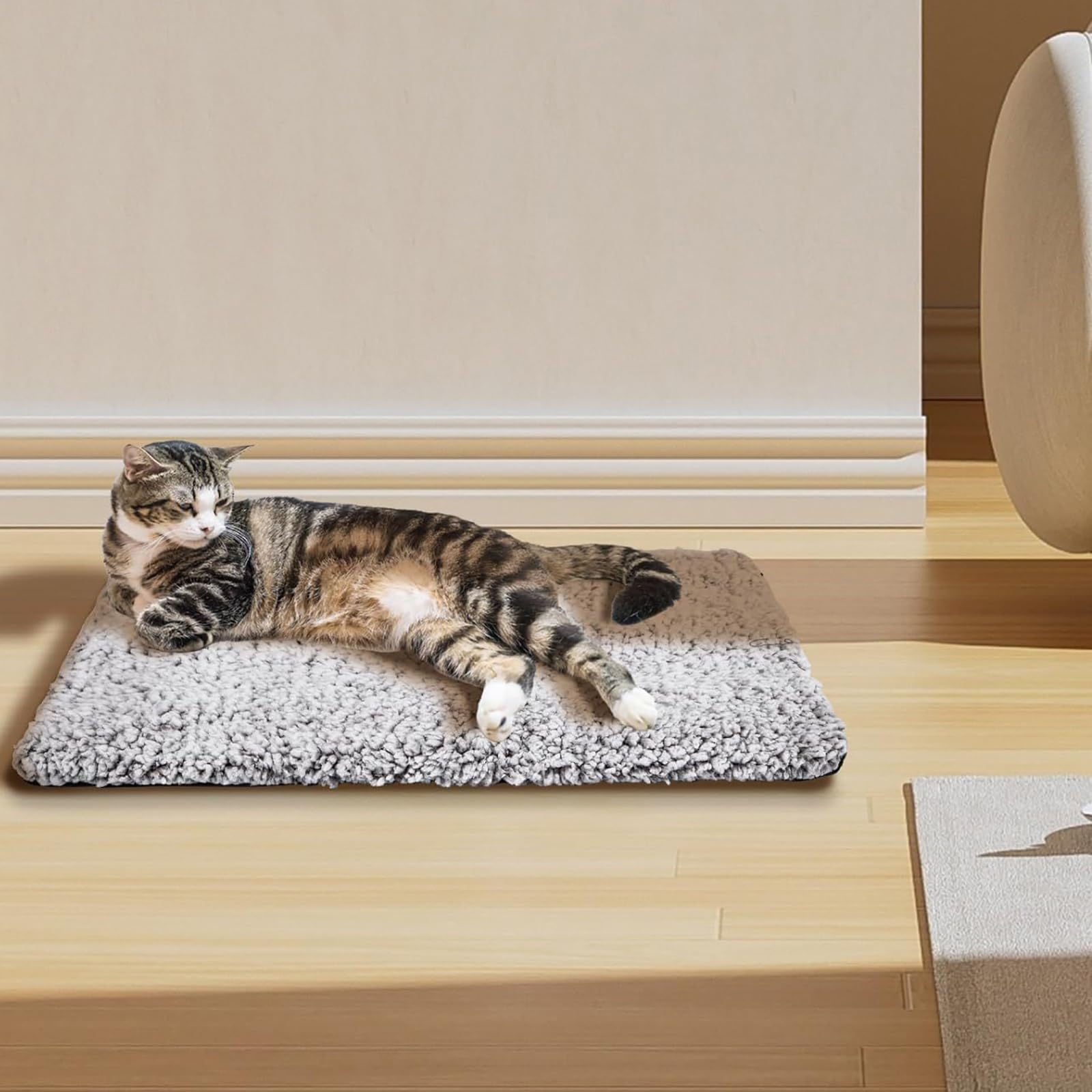 2 Pezzi, Tappetino Riscaldante per Animali Domestici, Tappetino Autoriscaldante per Gatti, Rimovibile e Lavabile, Sicuro e Confortevole, Ideale per Le Giornate Fredde(Small)