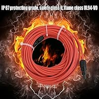 Vista 2 de CTECHi Cable de extensión solar de 10 AWG, cable adaptador de panel solar de 10 pies con conector macho y hembra resistente a la intemperie