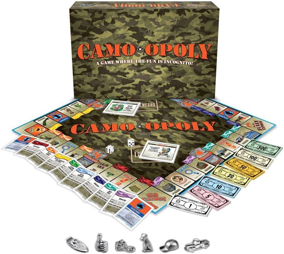 Late for the Sky Camo-opoly Board Game
