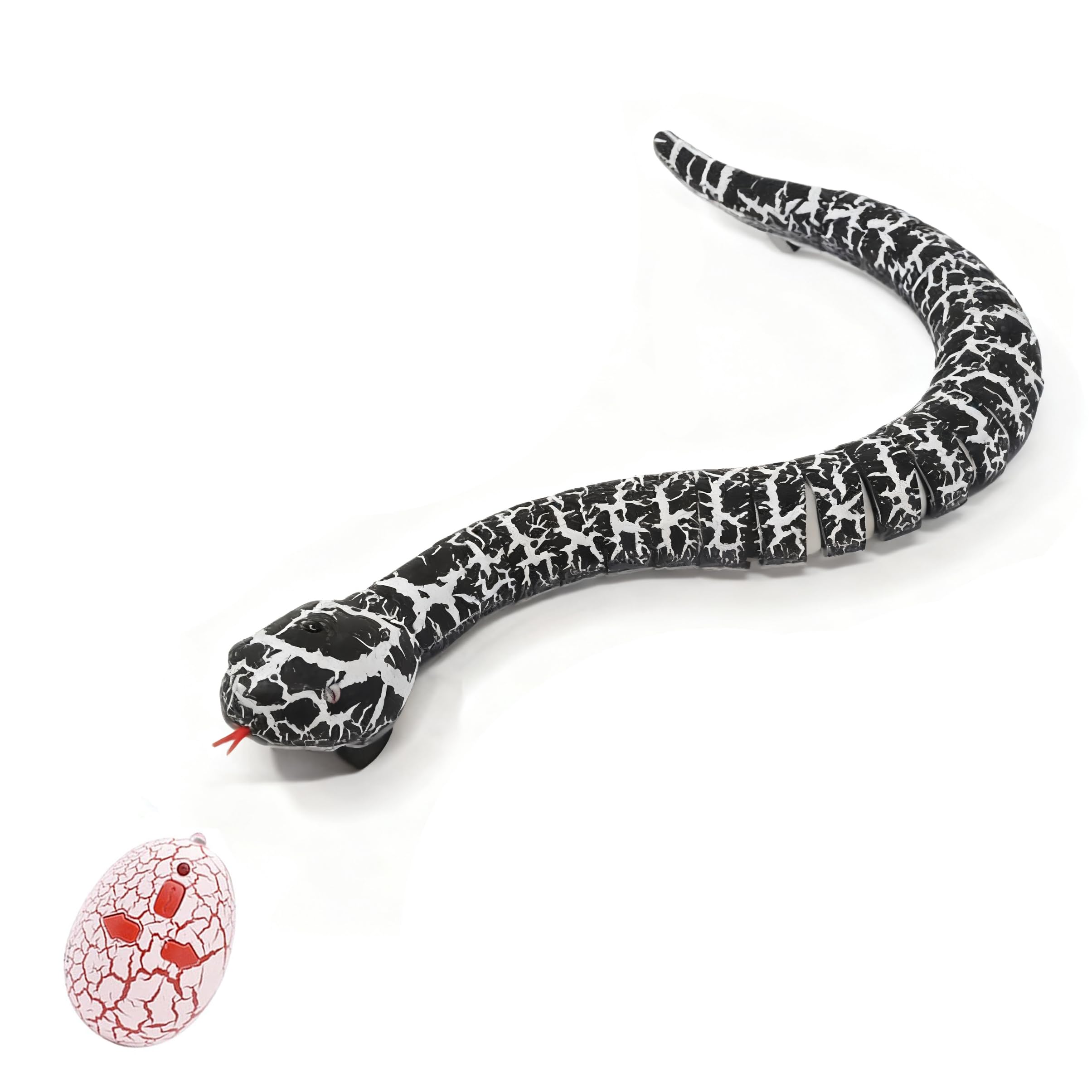 Whizant Remote Control Snake Toy for Kids (Black), 15-inch