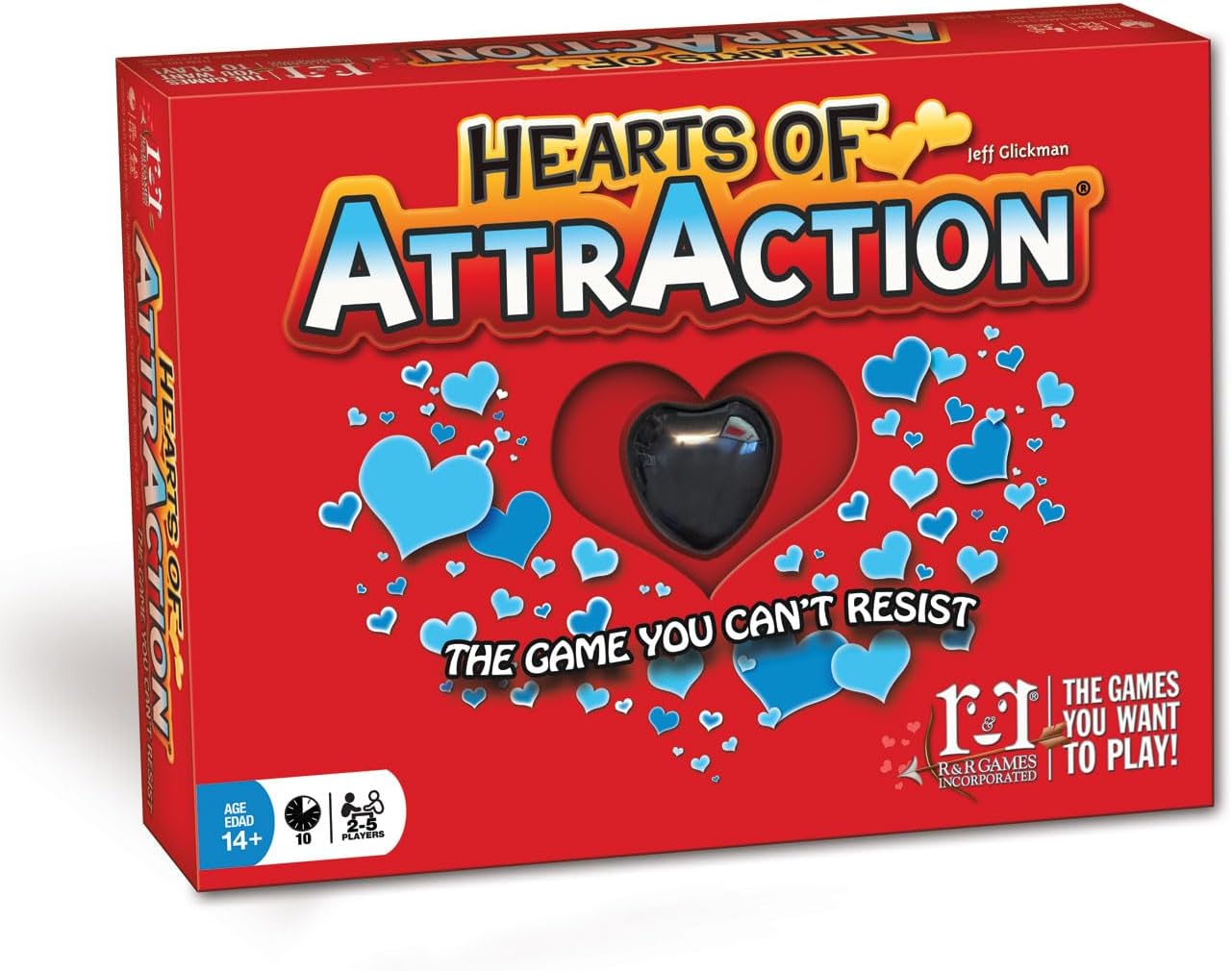R&R Games Hearts of Attraction, Perfect Board Game for Family Night, Suitable for Ages 14 and up, Ideal for Adults and Kids