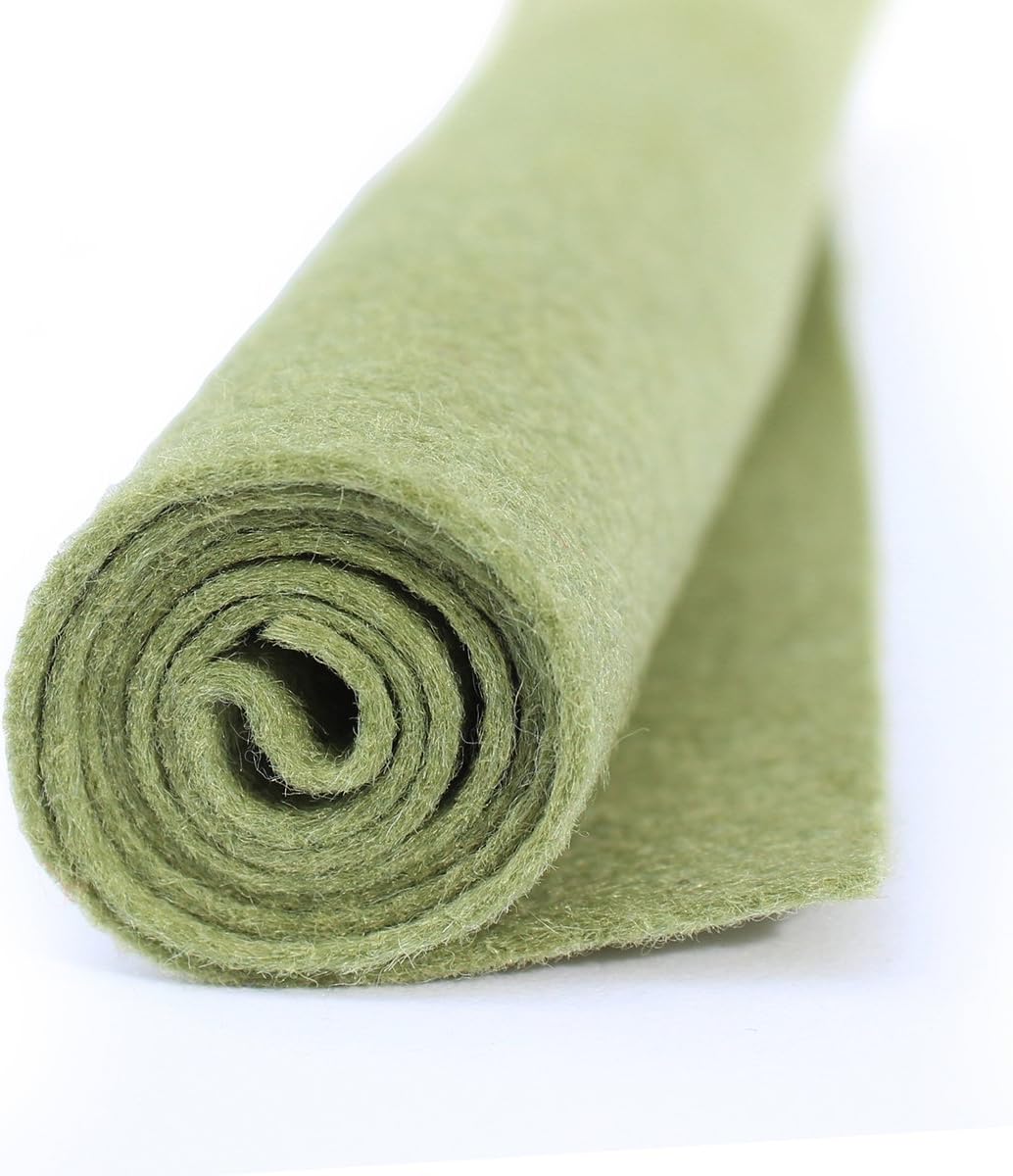 Shady Grove Green - Wool Felt Oversized Sheet - 35% Wool Blend - 1 12x18 inch Sheet