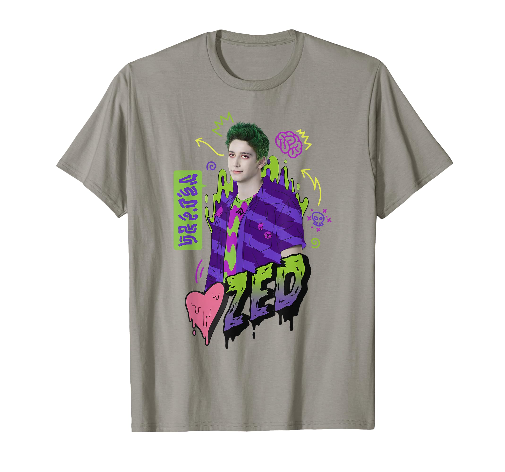 Disney Zombies Zed Heart Drippy Poster T-Shirt