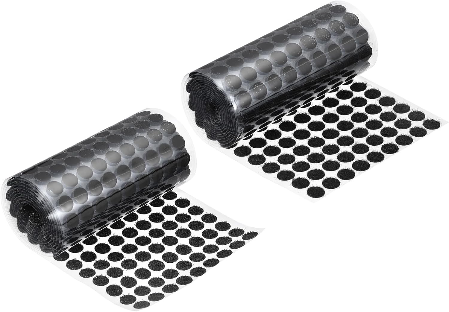 uxcell Self Adhesive Dots, 1000 Pairs 0.39" - Blending Fabric Hook & Loop Tapes, Small Round Dots for Classroom, Office, Home, DIY Crafts (Black)