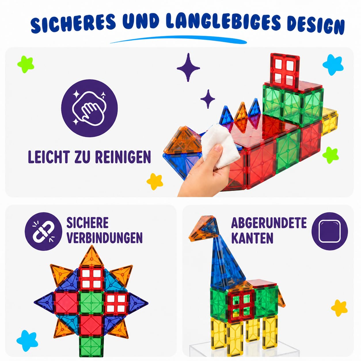 Desire Deluxe Zeug für Kinder, Lernspielzeug für Jungen und Mädchen, 3 4 5 6 7 8 Jahre alt, XXL Set mit 47 Teilen