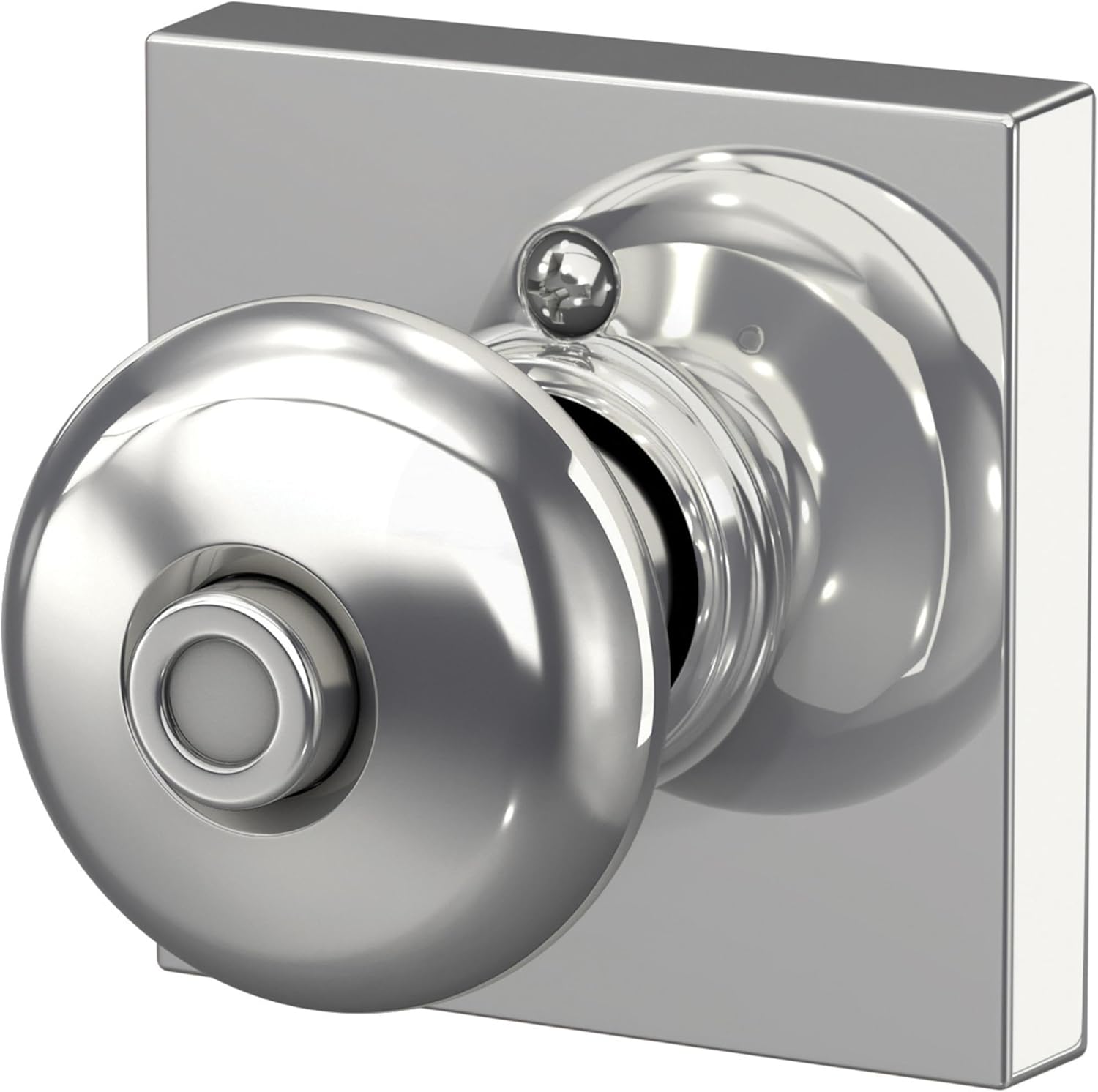 SCHLAGE F40-PLY-COL Plymouth Privacy Door Knob Set with Collins Trim - Matte Black