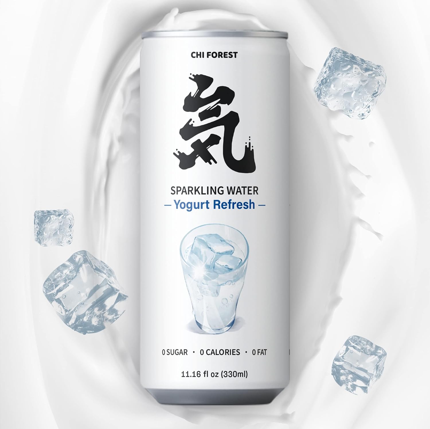 CHI FOREST Flavored Sparkling Water, Yogurt, 11.15 fl oz