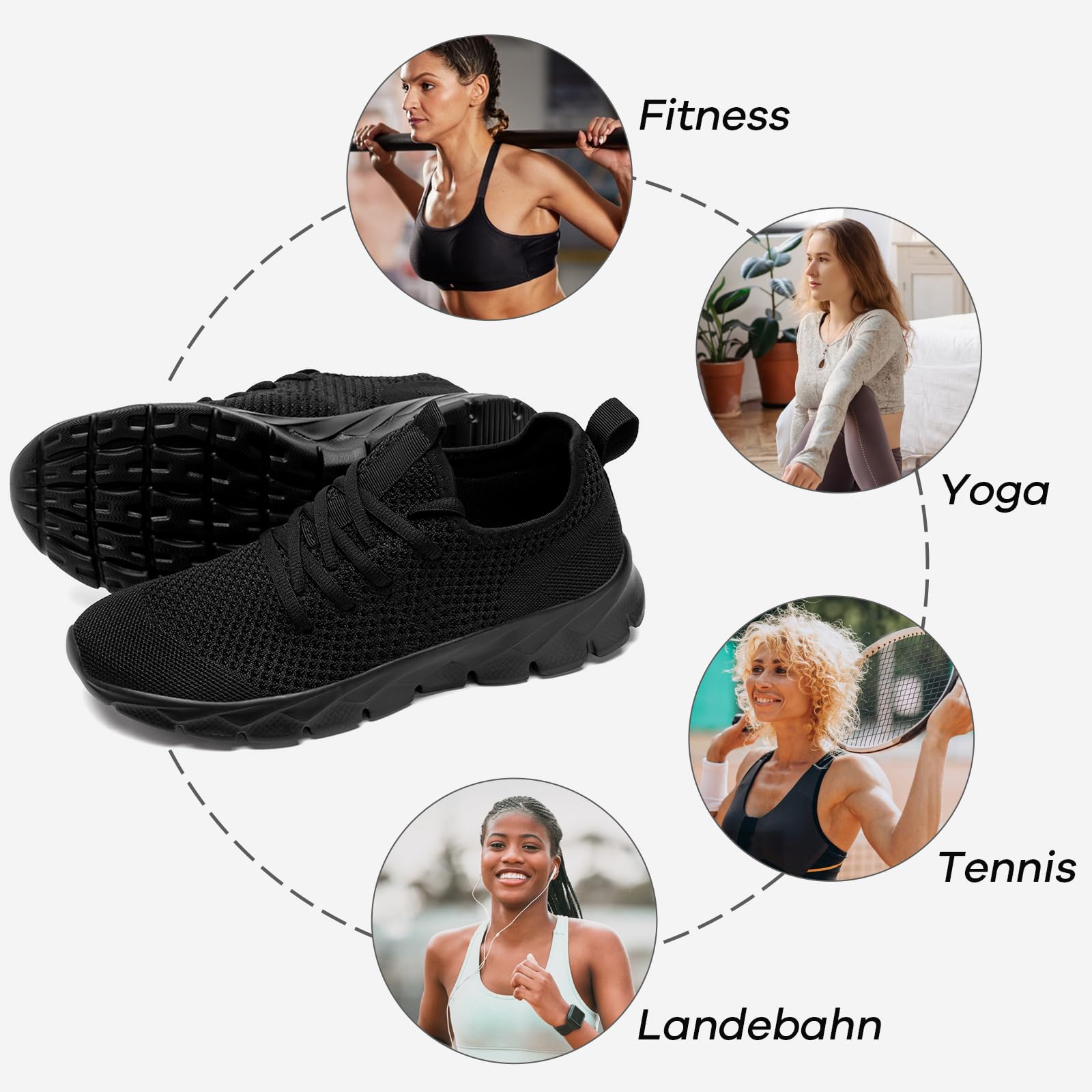 Damskie buty do biegania, buty sportowe, buty do tenisa, buty rekreacyjne, do uprawiania sportu, wygodne buty do biegania po ulicy