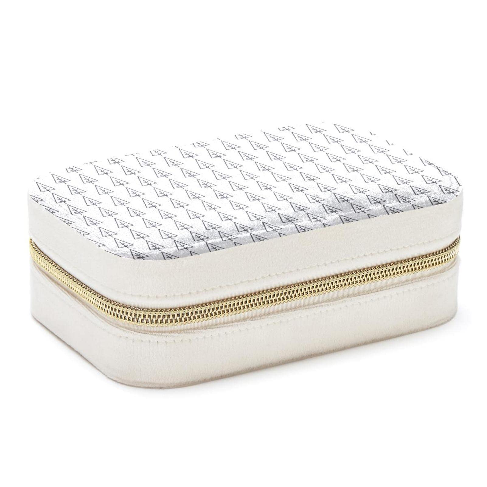 Boîte à bijoux de voyage portable motif sapin rangement bagues colliers pour femme et fille