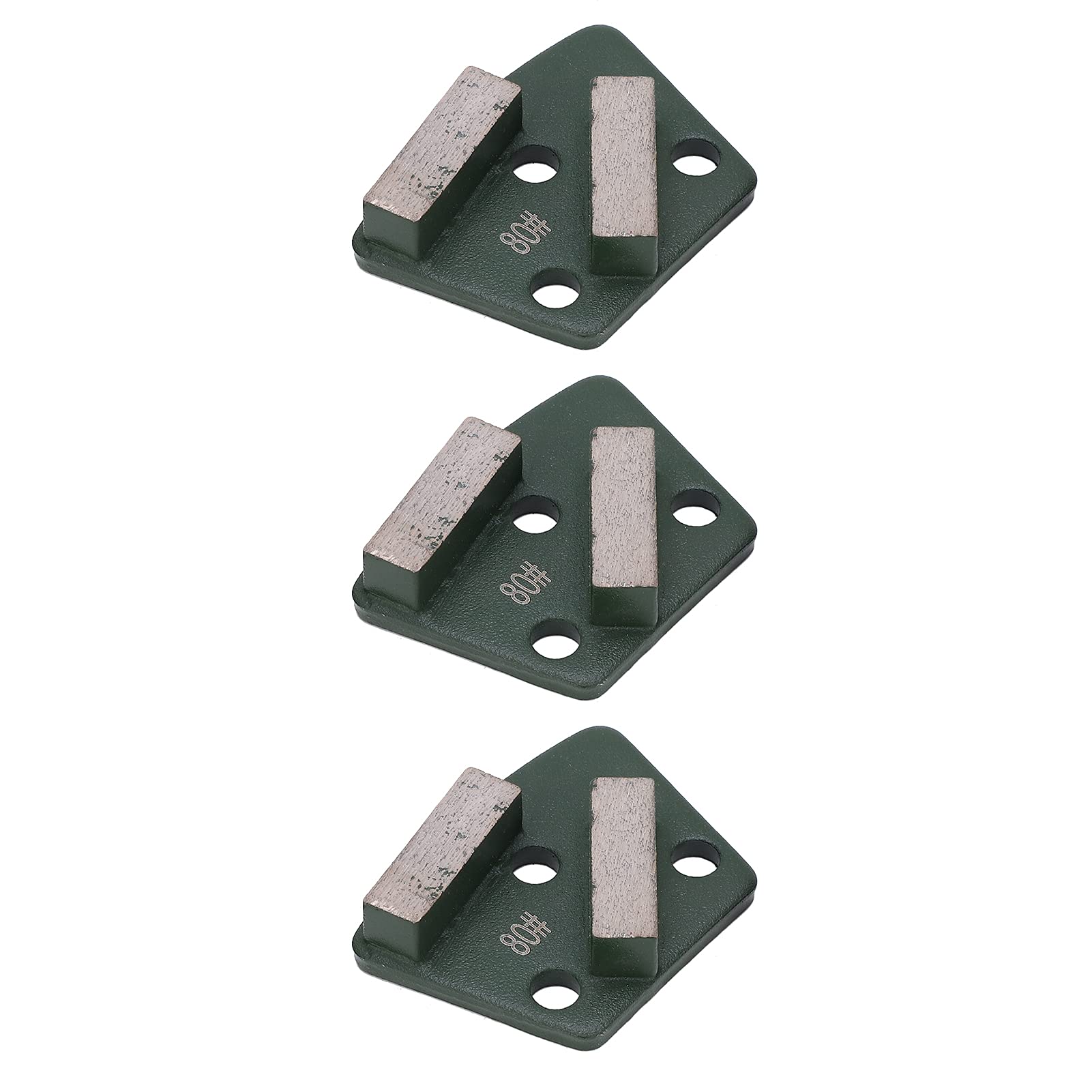 Garosa 9 Uds., 2 Dientes, Verde, 80#, Zapatos de Molienda de Diamante, Suelo de Hormigón Trapezoidal, Corte Agresivo, Aplicable a Todas Las Amoladoras de Hormigón