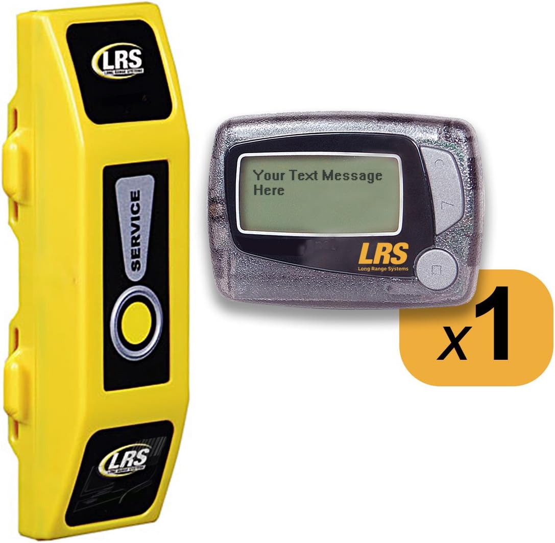 Service Pager System Kit with 1 Text Pager