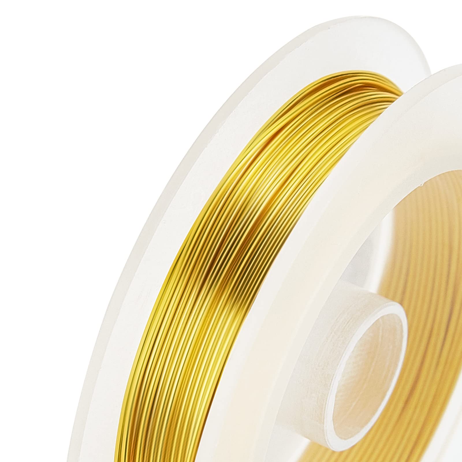 BENECREAT 20m 0.8mm Fil de Bijoux en Laiton D'Artisanat Fil D'Emballage