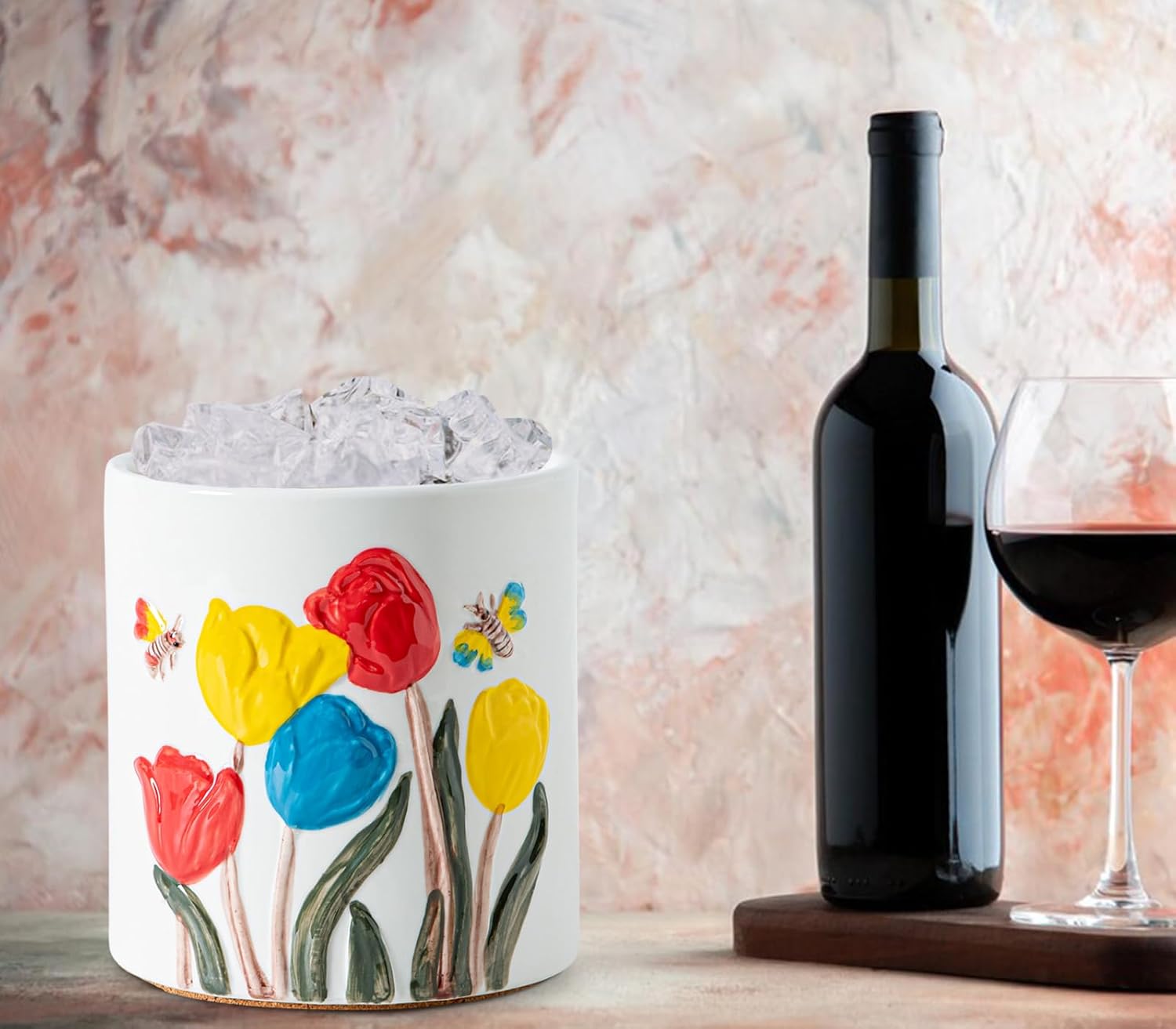 Tulip Ceramic Kitchen Utensil Holder White