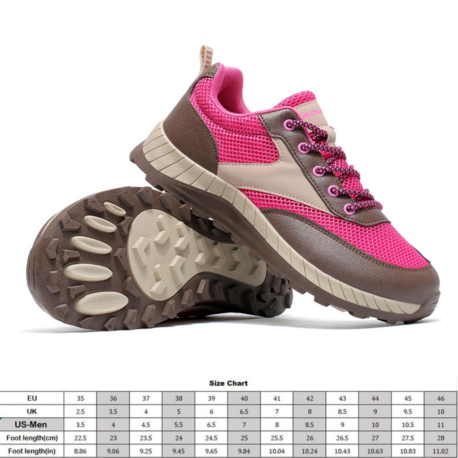 Buty trekkingowe dla kobiet i mężczyzn szerokie przewiewne | Lekkie niskie buty typu casual z antypoślizgową podeszwą i sznurowaniem, chodzenia na świeżym powietrzu, kemping podróż