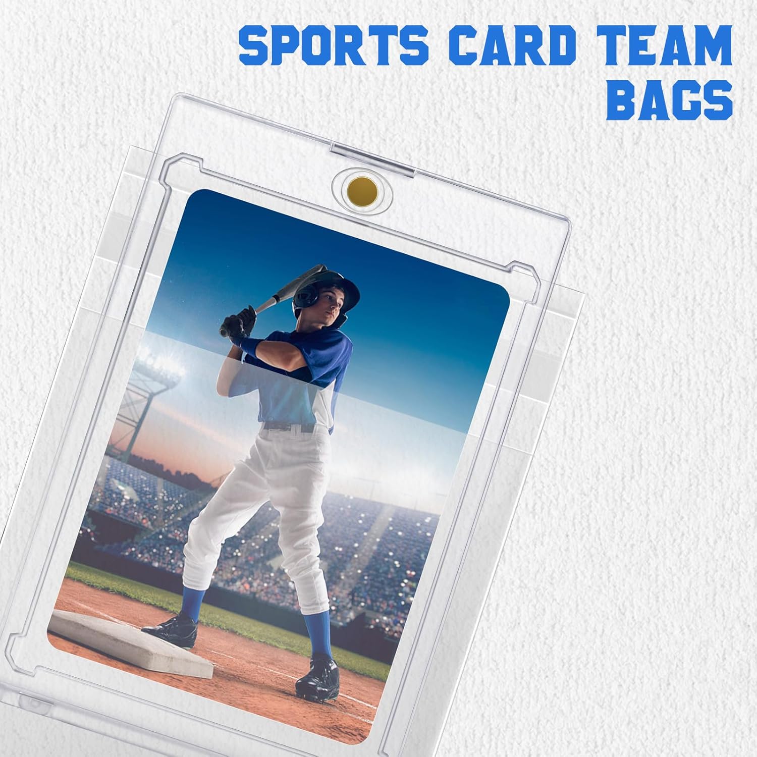 DEDC 1500Pcs Team Set Bags Card Sleeves for One Touch Magnetic Card Holder, Team Bags for Trading Cards Resealable Card Sleeves Exact Fit Sleeves for 35PT Magnetic