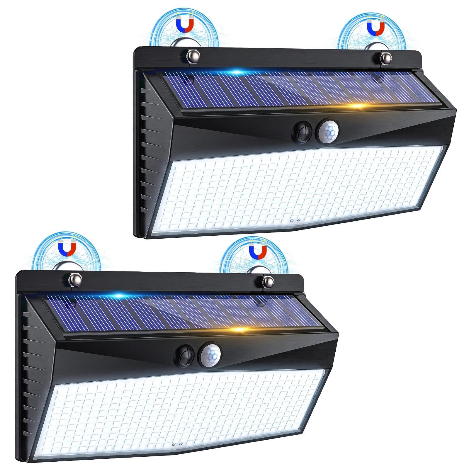 Peasur 368 LED Magnetic Solar Lights Outdoor Waterproof with Motion Sensor
