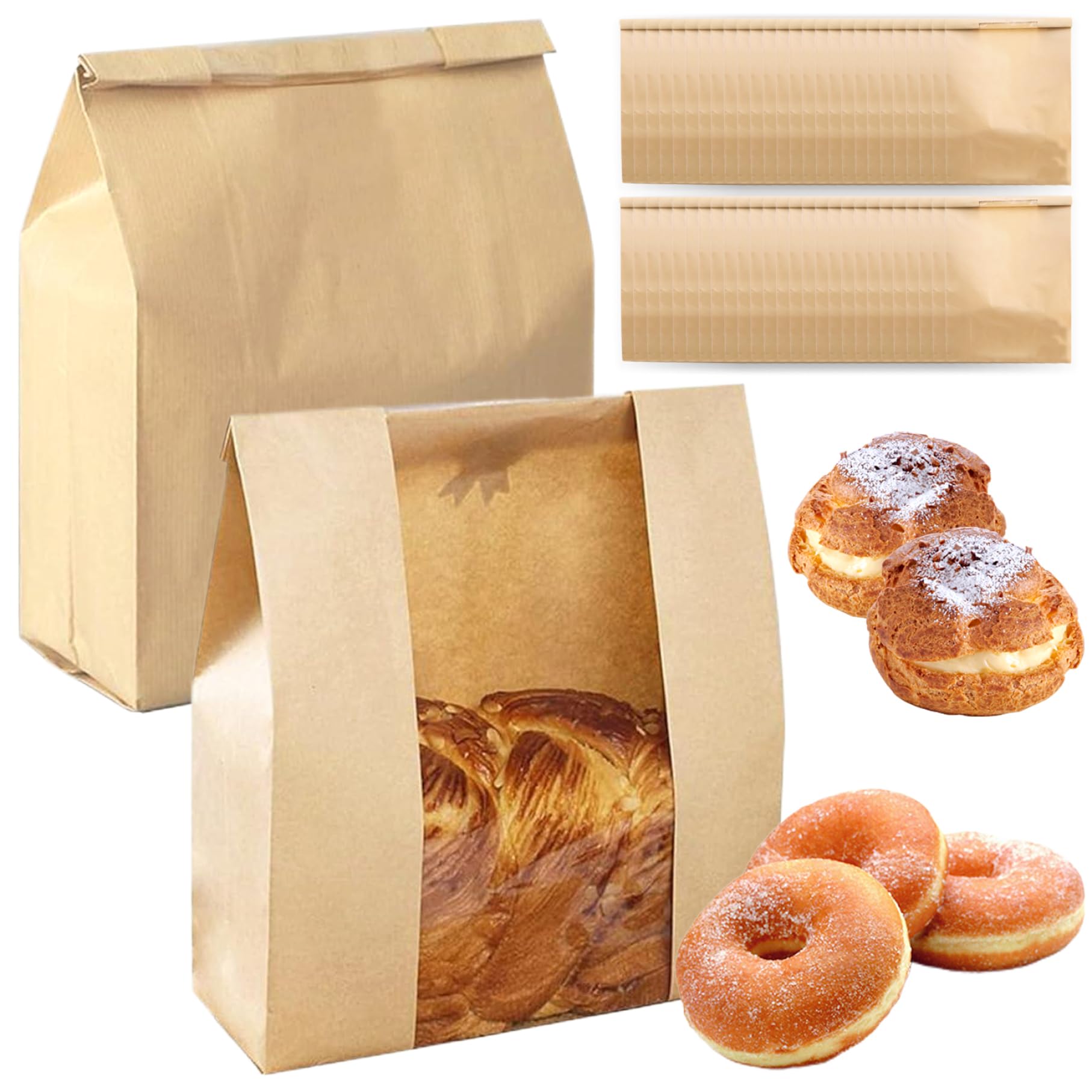 Bolsas de papel para envasado de alimentos que evitan que el pan casero se vuelva duro