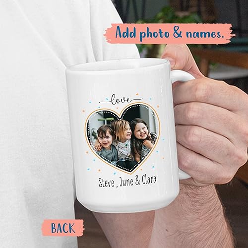 Miniatura 9 de Papasaurus - Taza de café blanca personalizada con texto en inglés "Papasaurus Like A Normal Papa But More Awesome de 11 oz, 15 oz, taza para el