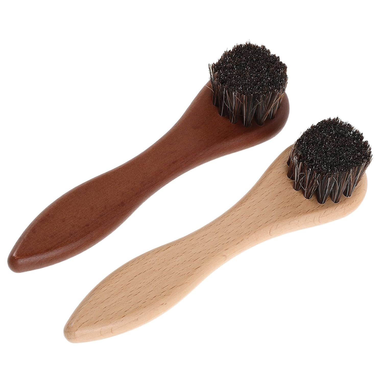 Alipis 2pcs Hamster Bath Brush Set with Soft Natural Bristles Wooden Handle for Small Pet Grooming and Bathing – Gentle Scrubber for Guinea Pigs and Hamsters