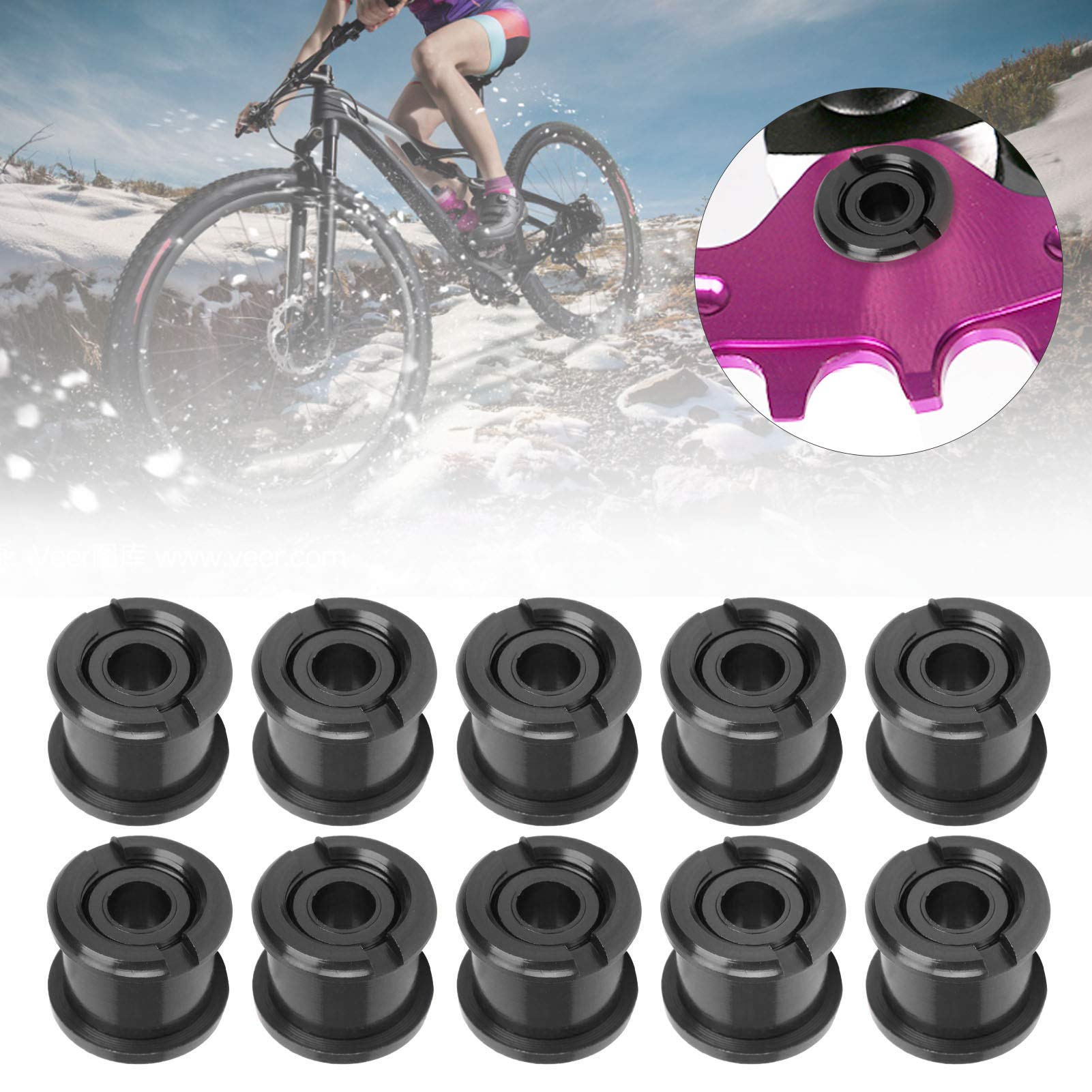 Vis De Plateau NIZUUONE – Lot De 5 Boulons AL7075 CNC, Légers, Colorés – Pour VTT, Route, Vélo – Couleur Or