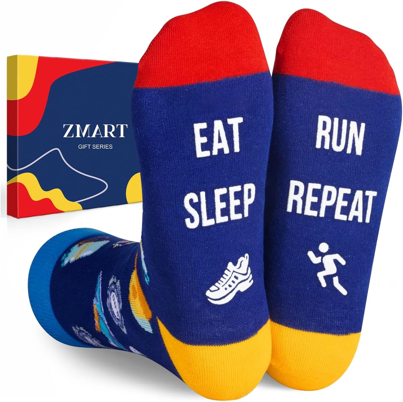Zmart Outdoor Gifts for Men Women - Funny Socks for Hunter Runner Skater Hockey Lovers