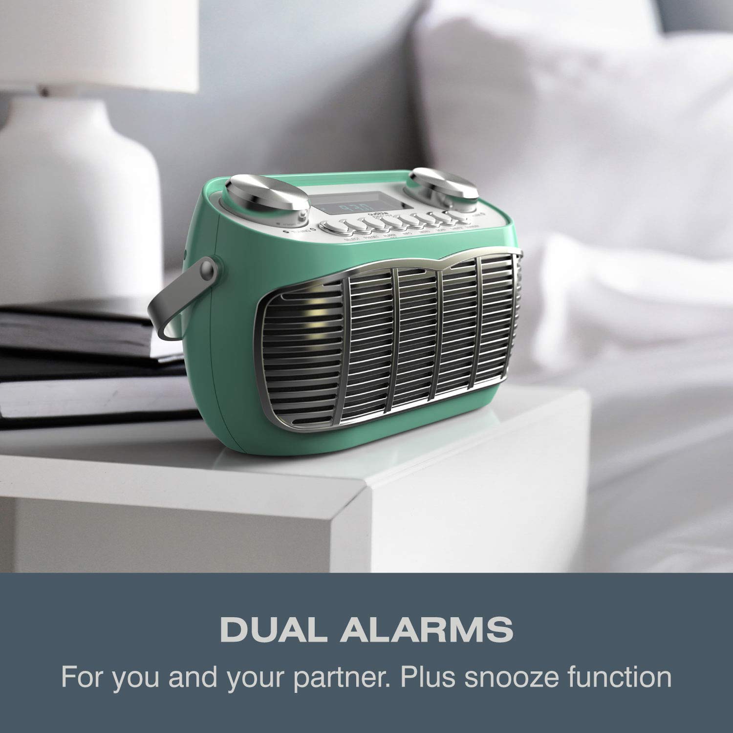 Buy AM FM Portable Radio, Battery Operated or AC Powered Retro Portable