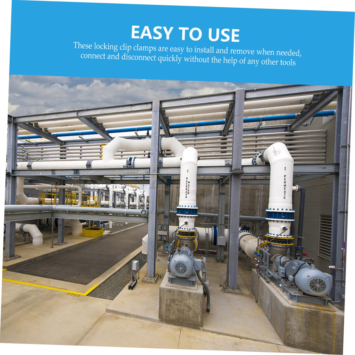 BUTIFULSIC Purifier Locking Clip 1/4 Inch Water Purifier Part Plastic Durable and Easy to Use