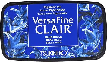 Tsukineko, VersaFine Clair, Full Size Ink Pad, Blue Belle