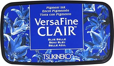 Tsukineko Belle Versafine Clair Ink Pad, Synthetic Material, Blue, 5.6 x 9.7 x 2.3 cm