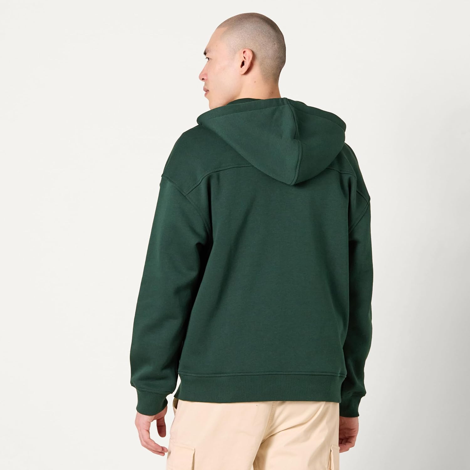 Amazon Essentials Men's Quarter-Zip Oversized-Fit Hoodie Sweatshirt