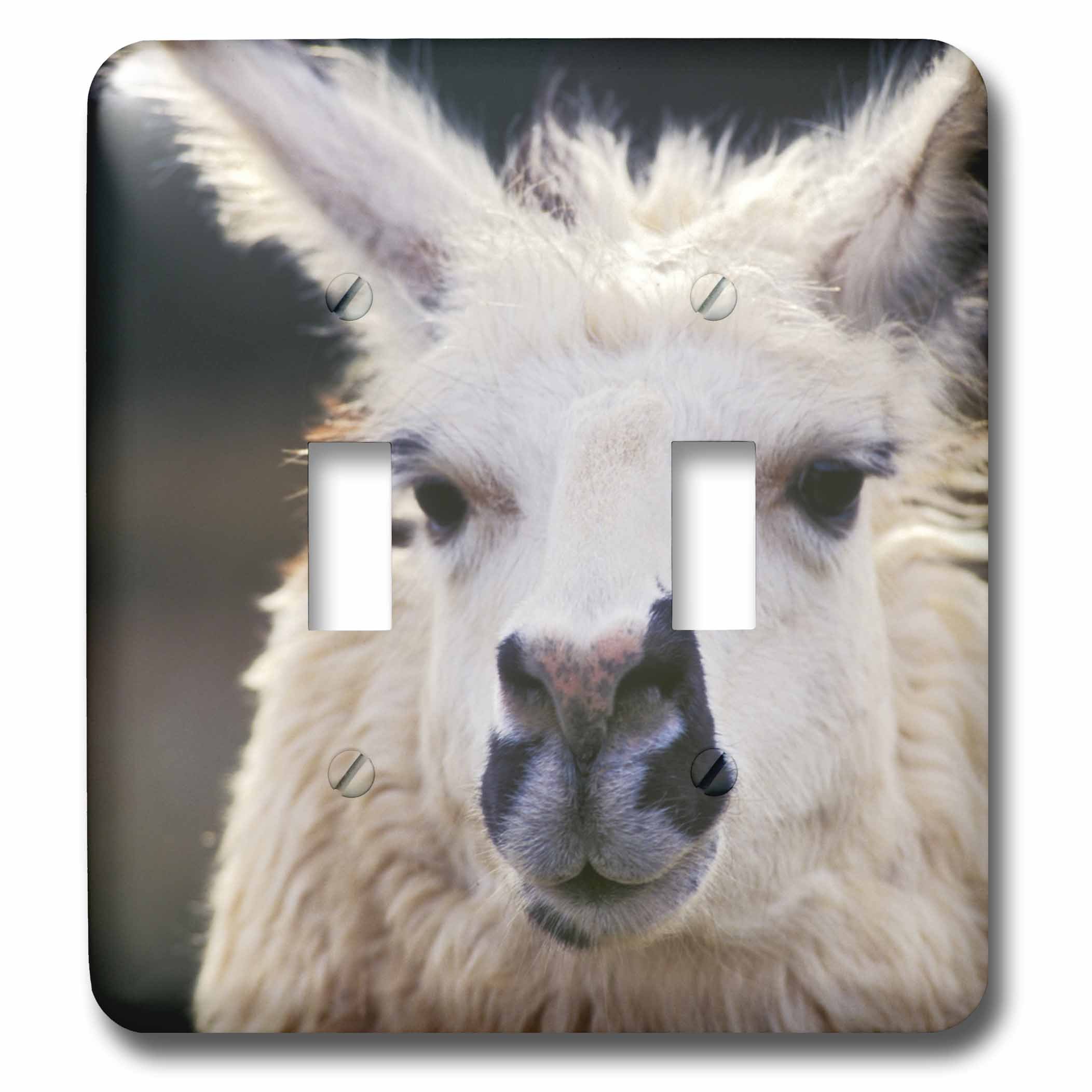 Interrupteur à bascule double Llama pour une décoration de salon évasion nature
