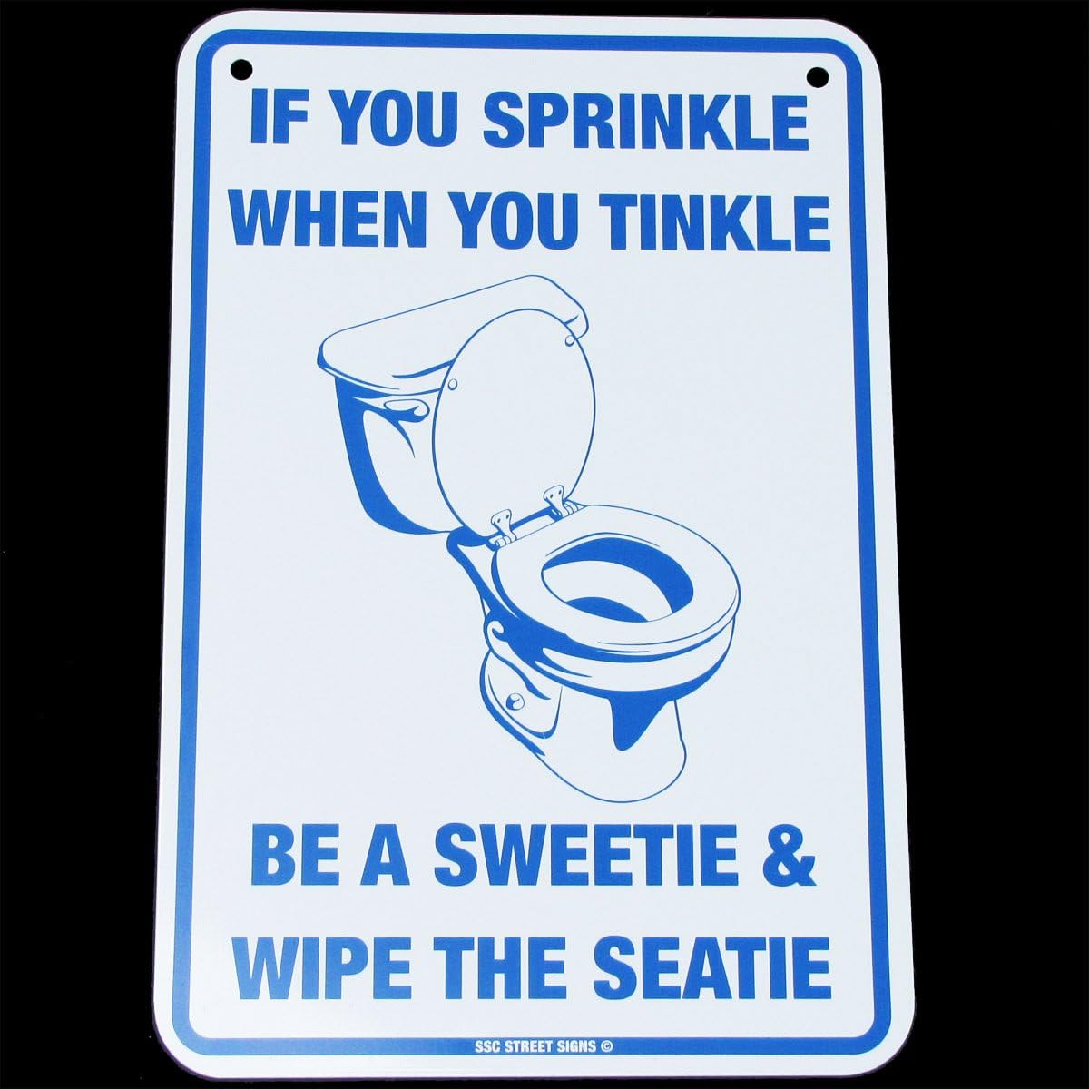 Treasure Gurus If You Sprinkle When You Tinkle Pee Bathroom Bath Sign