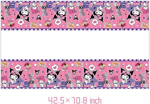 Miniatura 3 de El paquete de 41 suministros para fiesta de cumpleaños de Kuromis incluye 20 platos, 20 servilletas, 1 mantel para la decoración de fiesta Kuromis