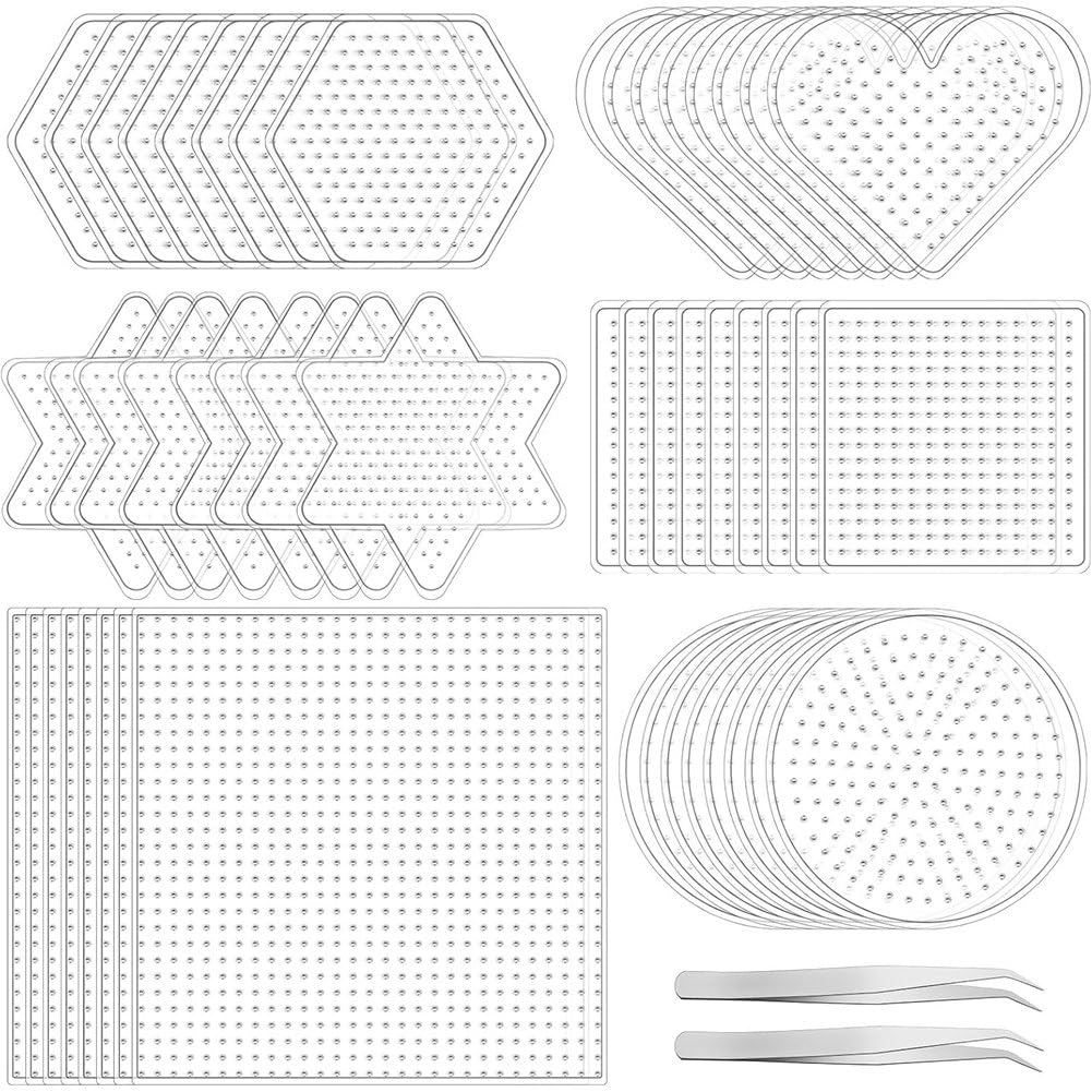 Tableaux à perles de 5 mm stables avec grandes planches transparentes de loisir