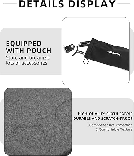 Miniatura 8 de Anbee Ronin RS3 Estuche de transporte portátil, bolsa de hombro de almacenamiento, caja rígida de viaje compatible con DJI Ronin RS3 estabilizador