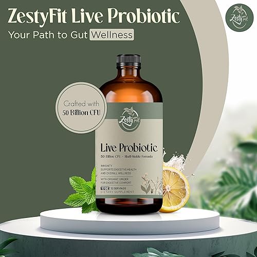 Miniatura 2 de Probiótico líquido, mezcla natural de probióticos con 50 mil millones de UFC, ayuda a promover el apoyo inmunológico y la salud intestinal para