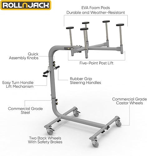 Miniatura 4 de Elevador removedor de techo duro para Jeep Wranglers: JK/JKU/JL/JLU 2007 hasta el presente + CJ, 2 y 4 puertas + Jeep elevados. Montaje rápido y