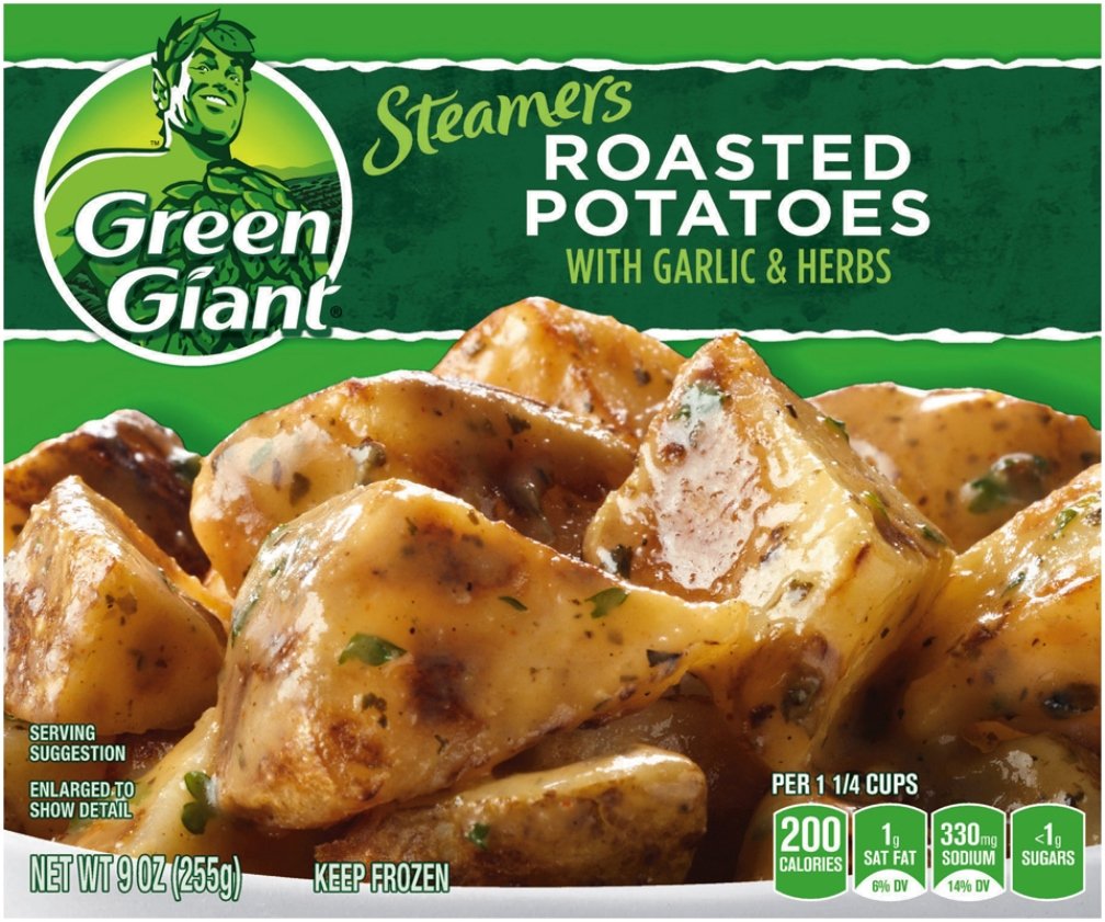 Green Giant Steamers, Roasted Potatoes with Garlic & Herbs