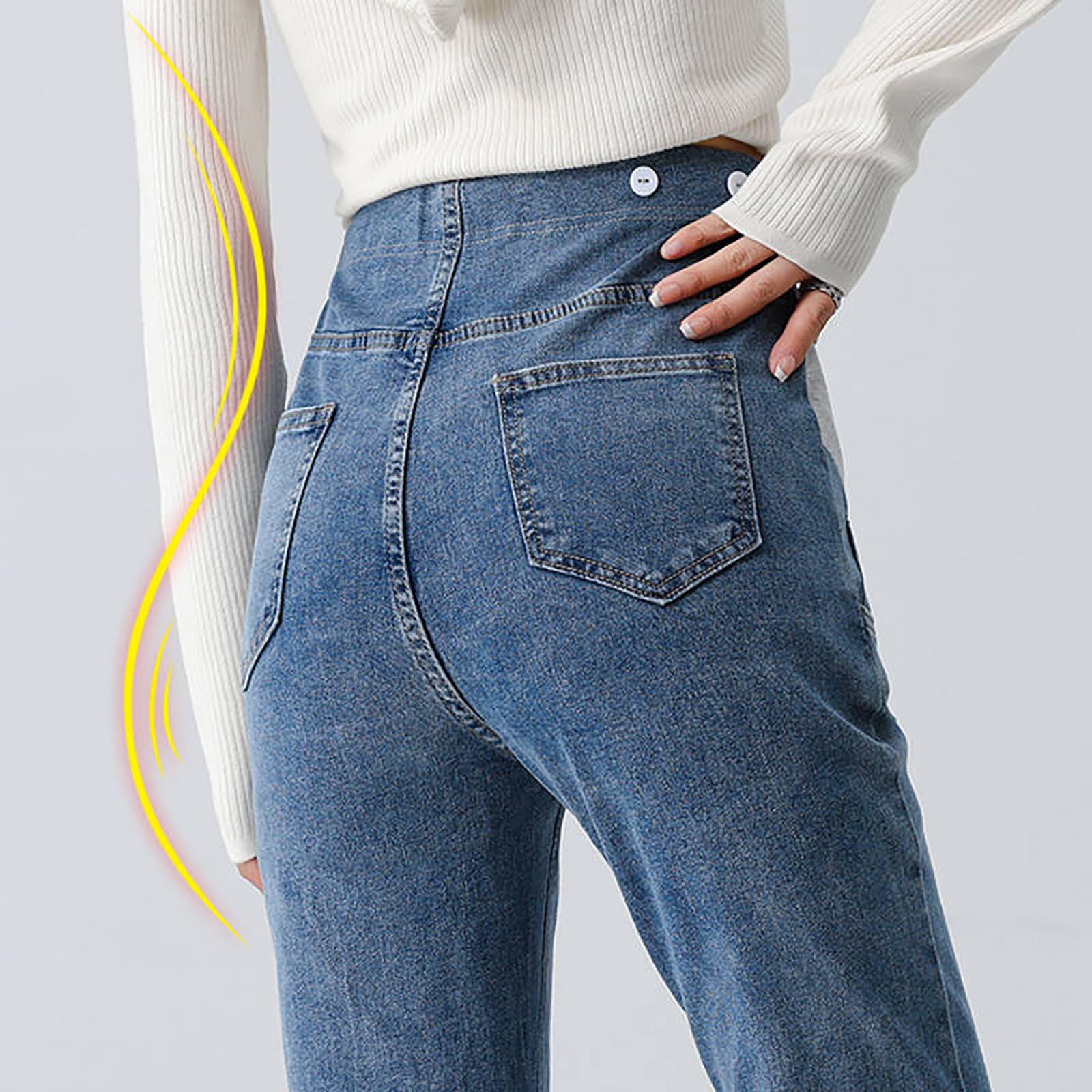 Generisch Pantalon de grossesse 2026 pour femme, soutien abdominal extensible, jeans de grossesse, coupe ample, mollet moyen, vêtement de loisirs d'extérieur confortable, tenue tendance pour maman