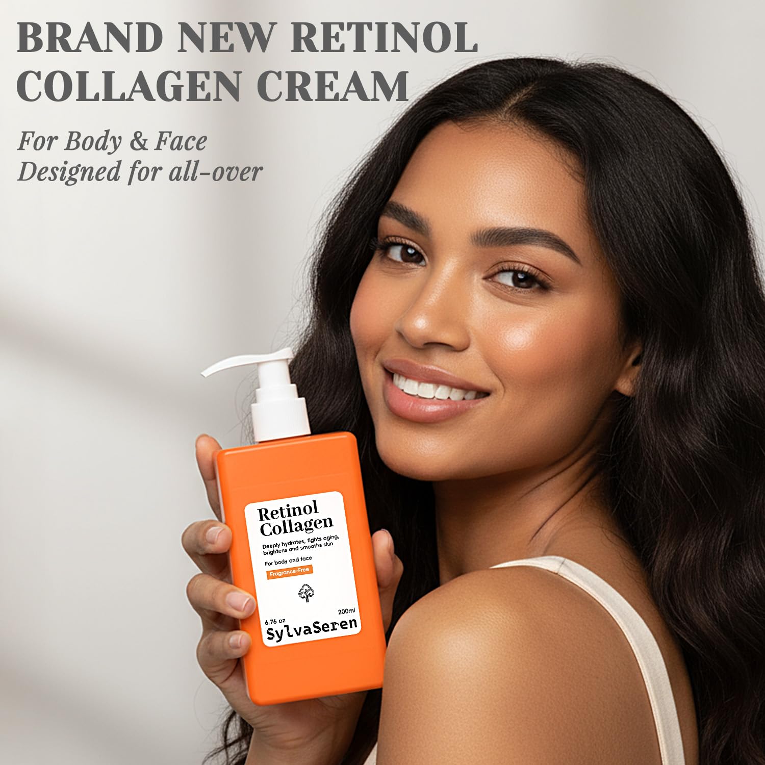 Advanced Retinol Body Lotion Anti-Aging Firming Moisturizer All-Over Body & Face Cream with a Smoothing and Refreshing Texture Enriched with 1% Retinol Hyaluronic Acid for Smoother Skin 6.76 oz - Image 2