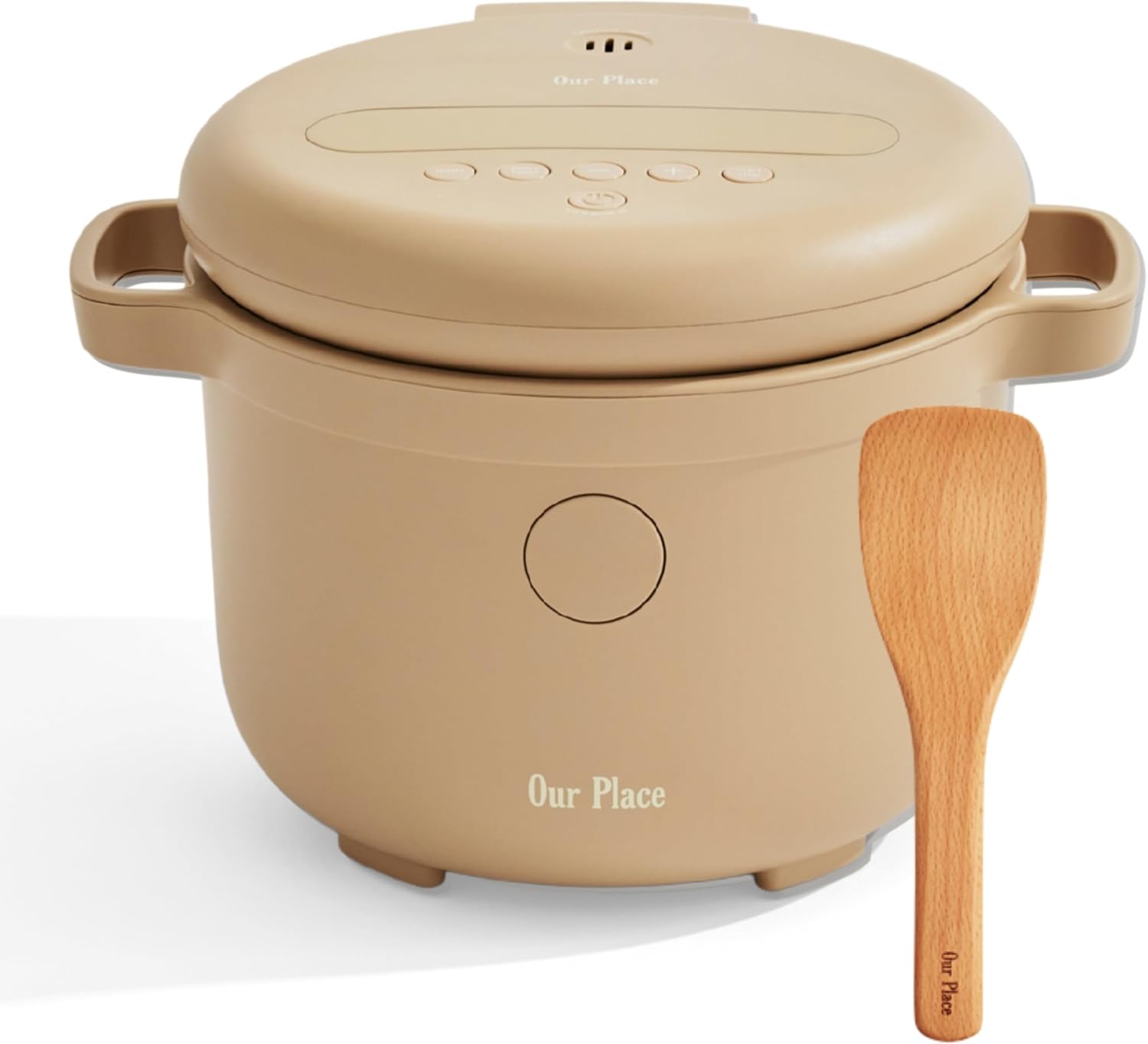 Our Place Rice Cooker | 6-Cup Compact Rice Cooker with Ceramic Nonstick Inner Pot | Fuzzy Logic Multi-Cooker for White & Brown Rice, Oatmeal & Grains | Delay Timer & Auto Keep Warm | Steam
