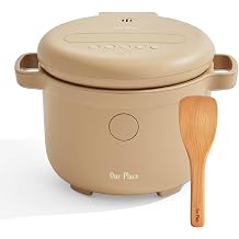 Our Place Rice Cooker, Compact 6-Cup Ceramic Nonstick Rice &amp; Grain Cooker
