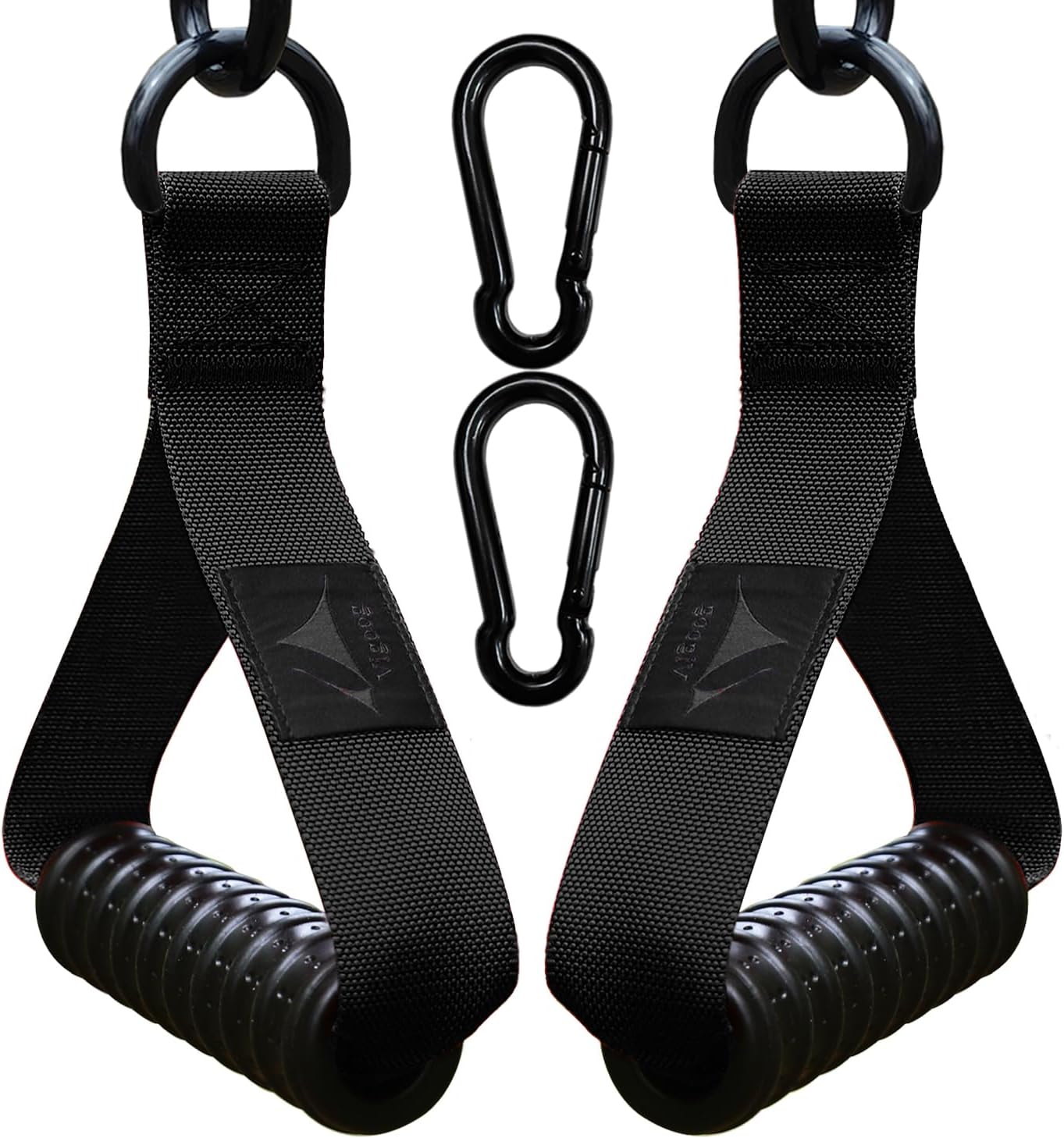 Heavy Duty Gym Workout Handle Attachments - Powerful, Comfortable & Anti-Slip Rubber Exercise Grips for Cable Machines, Pulley Systems and Other Fitness Equipments