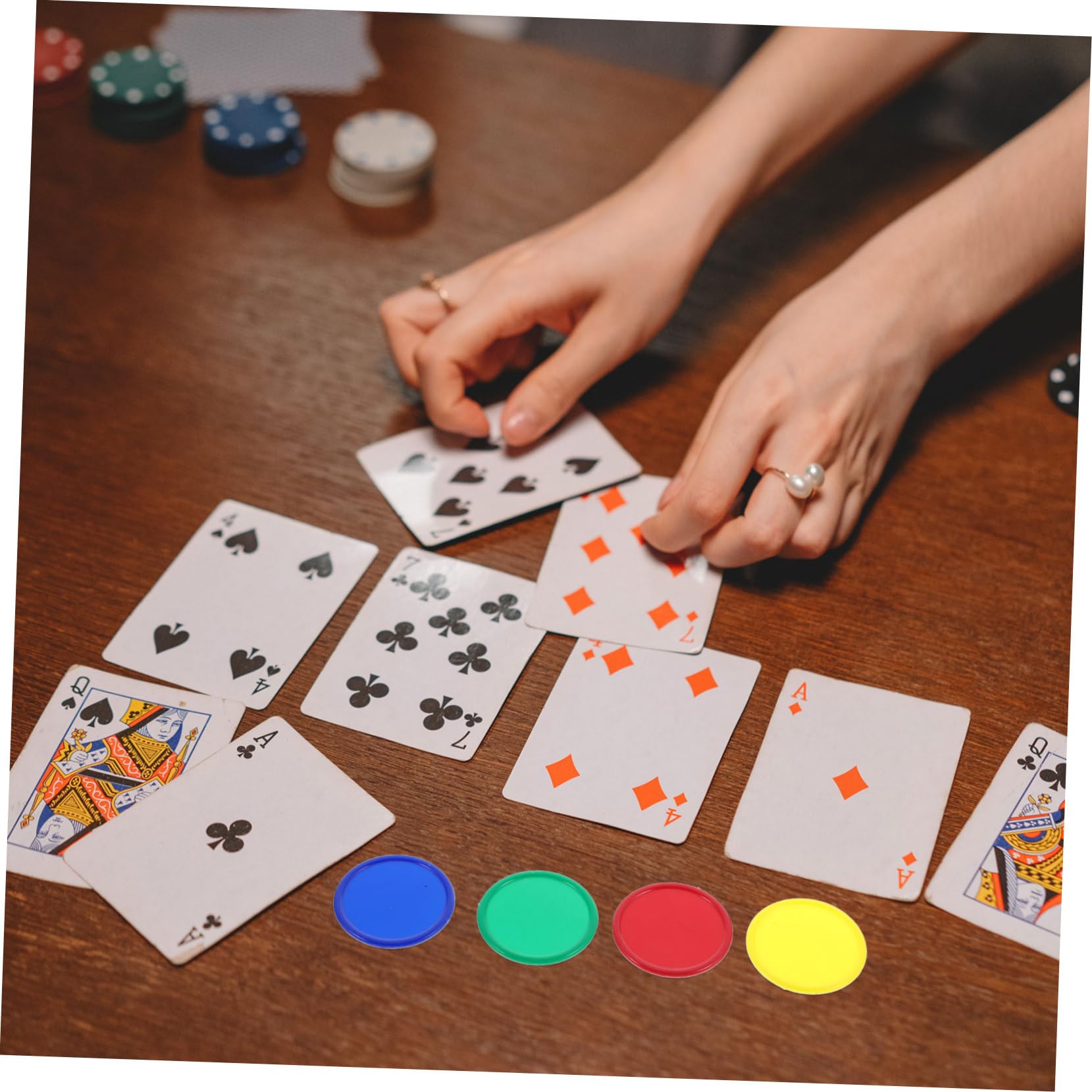 320stücke Plastik Spielchips Kartenspiele Blanko Chips Für Mathematik Lernen Und Sortieren