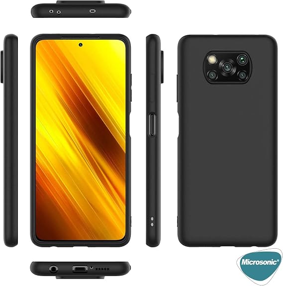 Microsonic Matte Silicone Xiaomi Poco X3 Pro için Kılıf Mor [Poco X3 Pro ile Uyumlu Kılıf - Mor]