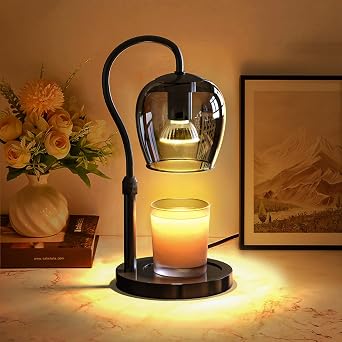 Candle Warmer Lamp with Timer & Dimmable 4-Level Brightness - Adjustable Height,for New Home Bedroom, Gifts for Women